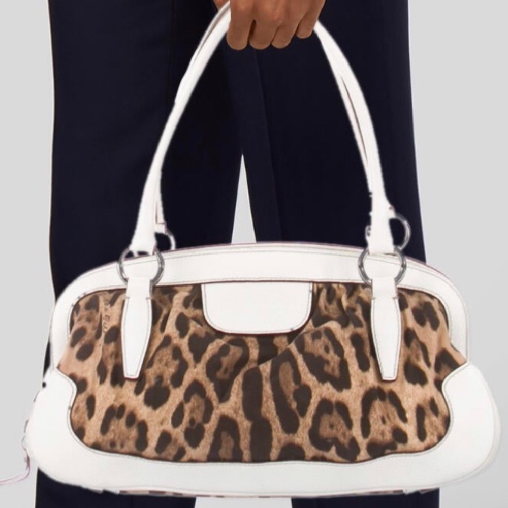 Vintage Dolce & Gabbana Animalier Shoulder Bag